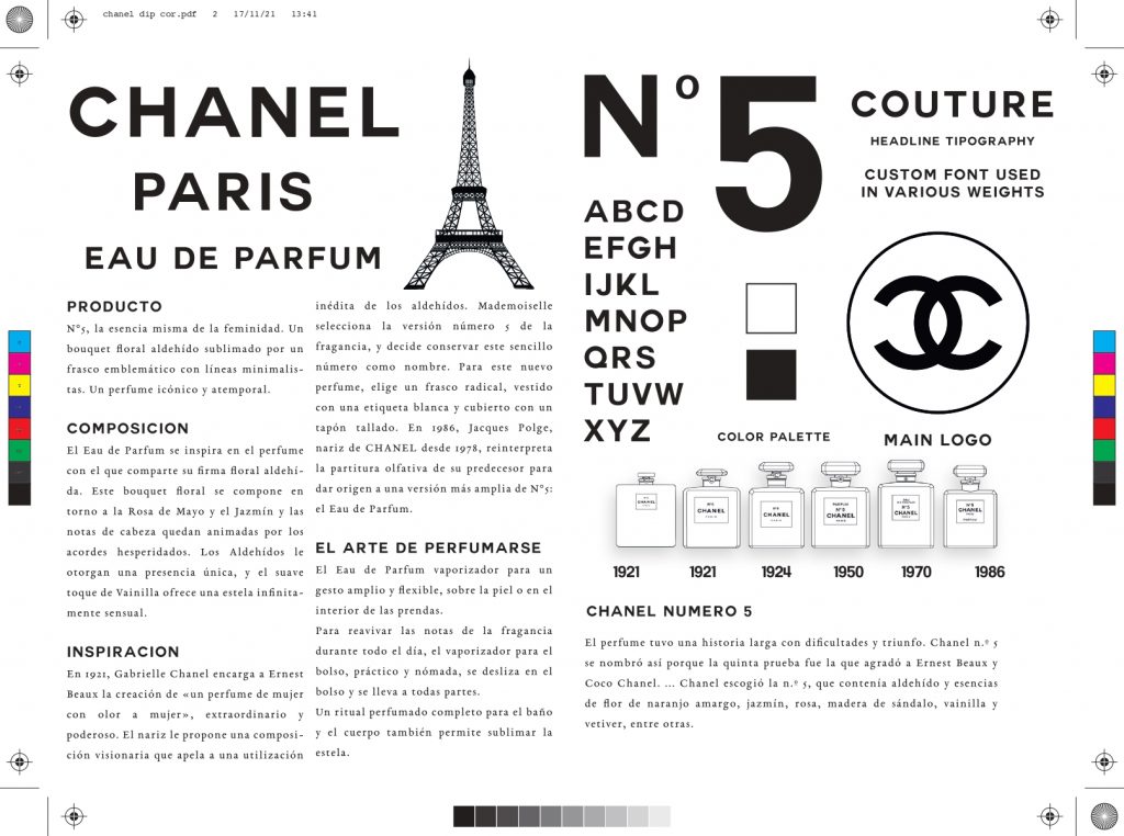 Díptico corporativo Channel